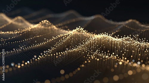 Glowing Quantum Core Wave Grid