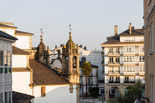 Bild auf Leinwand Rear view of the Baroque  Chapel of Our Lady of the Big Eyes, wi