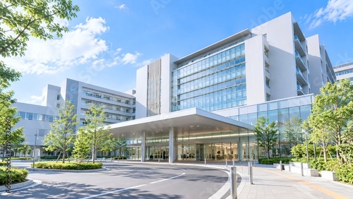 Obraz na płótnie 大きい大学病院のイメージ01