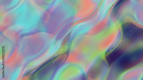 Abstract background with soft iridescent colors and fluid liquid shapes creating a dreamlike artistic digital texture