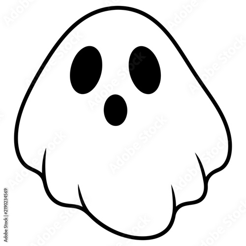 Simple Ghost Illustration
