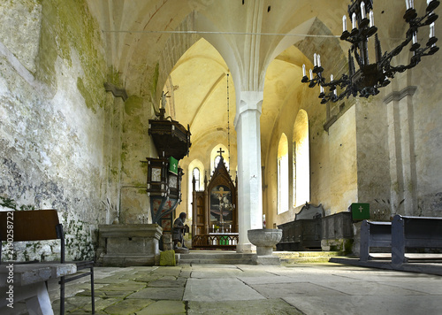 Kaarma Church of Saints Peter and Paul is one of the oldest and architecturally most remarkable medieval sacred buildings on Saaremaa, Estonia