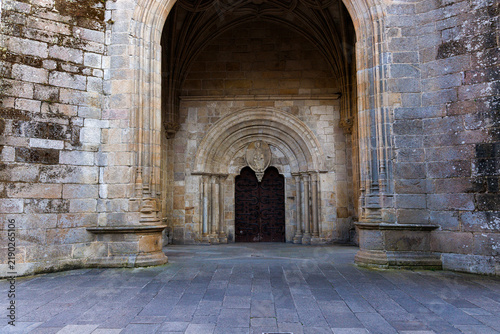 Bild auf Leinwand Arched Entrance to the North Portal of Lugo Cathedral, Lugo, Spa