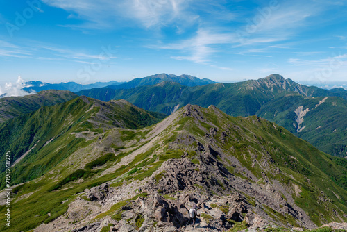 日本の山岳風景