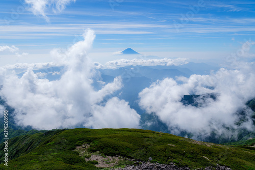 日本の山岳風景