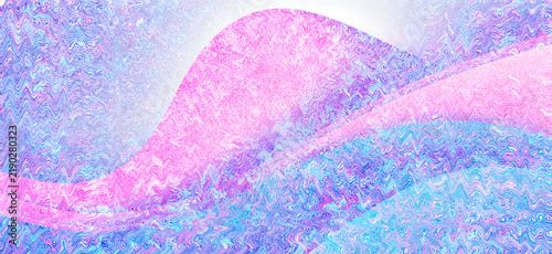 Soft pink abstract cloud shape on gradient sky