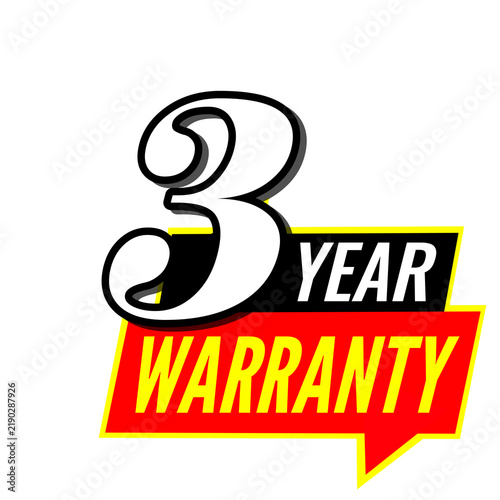 3 Year Warranty, Three Year Product Guarantee, Long Term Warranty Coverage, Customer Assurance Design