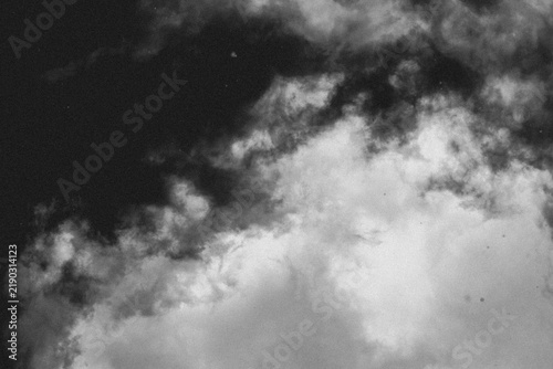 Dramatic Black and White Abstract Cloudy Texture