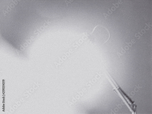 Abstract Monochrome Scanline Texture with Analog Signal Distortion