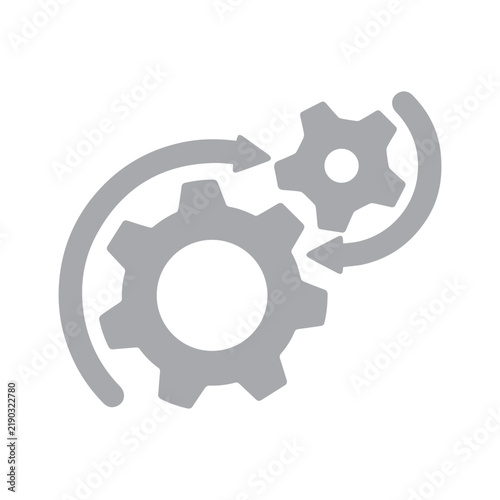 Gears and Arrows Icon