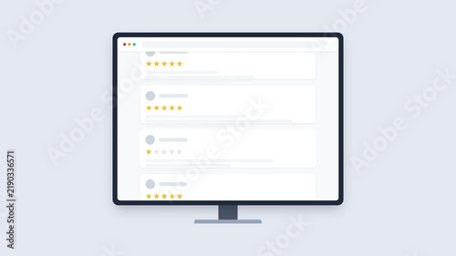 Computer screen showing a webpage with multiple user reviews, prominently featuring a negative one star rating indicating dissatisfaction.