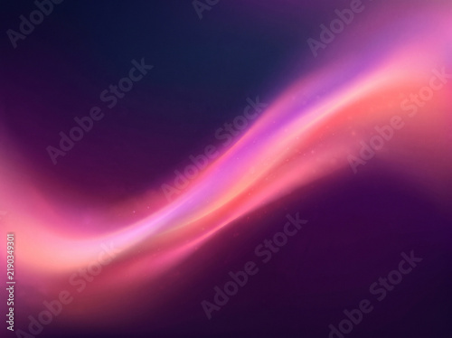 Vibrant glowing pink and purple wave abstract background featuring luminous light streams