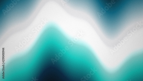 Bild auf Leinwand Abstract teal and white blurred waves create a soft background