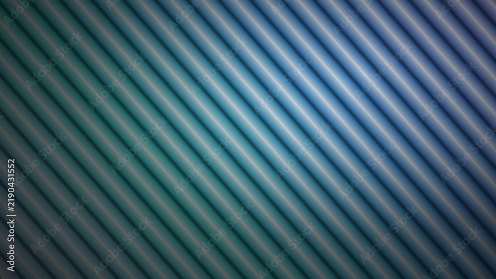 Fototapeta premium Parallel blue and teal lines create an abstract linear pattern