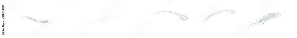 Fototapeta premium PNG Glittering star brushes for creative design projects, transparent background