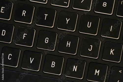 Bild auf Leinwand Teclado #03
