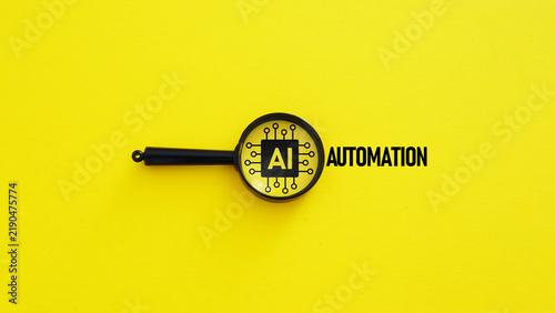 Obraz na plátne AI Automation for Business Workflows, Productivity and Digital Transformation, A