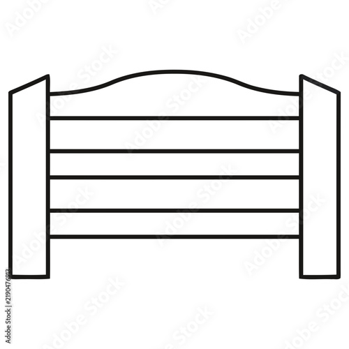 Simple fence outline