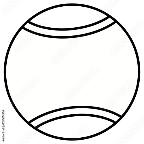 Tennis ball outline