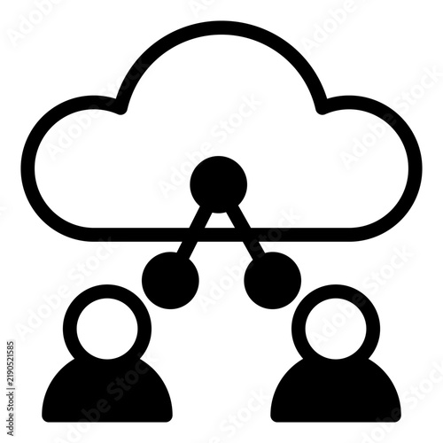teamwork glyph icon vector illustration isolated on white background