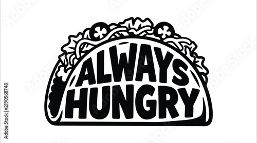 Always Hungry Taco Logo