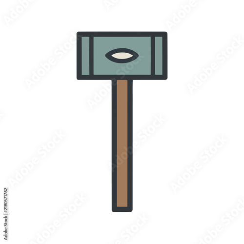 Foto Stylized hammer icon