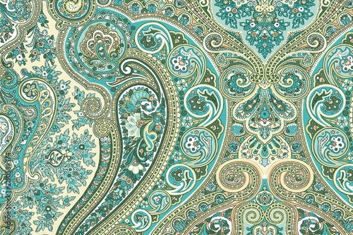 seamless pattern with paisley design