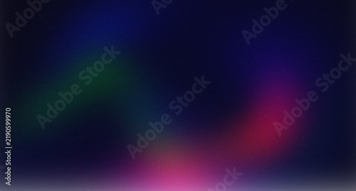 Obraz na płótnie Abstract dark background with soft glowing neon pink and green light gradients a