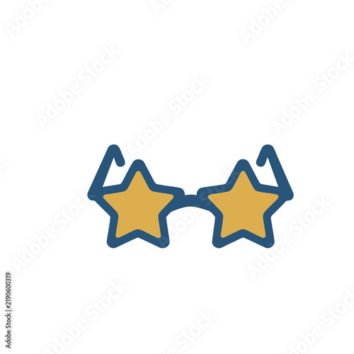 Cuadro en lienzo Star shaped novelty glasses
