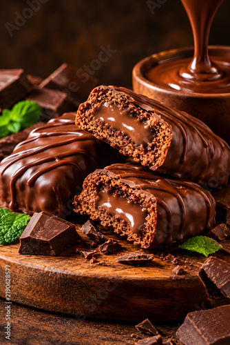 Chocolate close-up banner and poster image