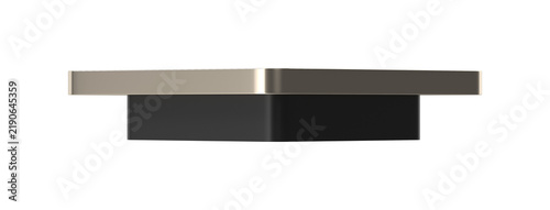 фотографія Modern minimalist coffee table with a sleek two-tone design and clean lines