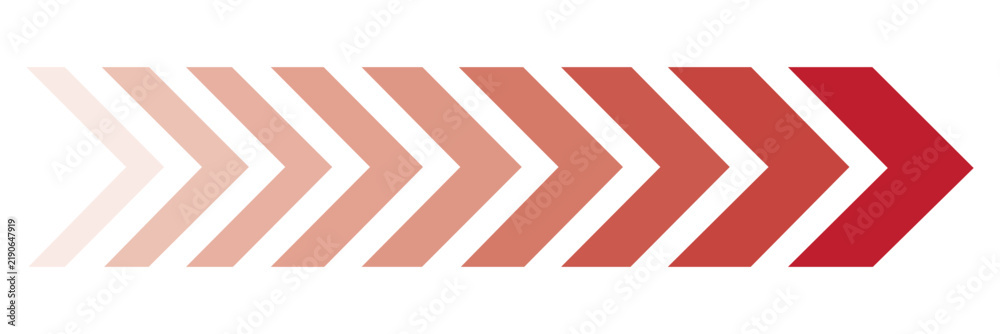 Obraz premium Road lines arrow, blue chevron speed arrows vector illustration flat style gradient directional motion symbols for road infographic design elements set