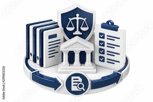 Legal compliance governance corporate policy framework with regulatory requirement tracking