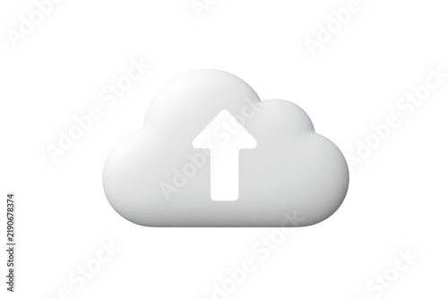 Obraz na płótnie Cloud upload interface icon with modern display format