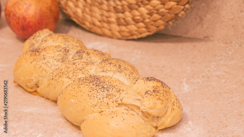 Принти на полотні Celebration of Rosh Hashanah with traditional foods