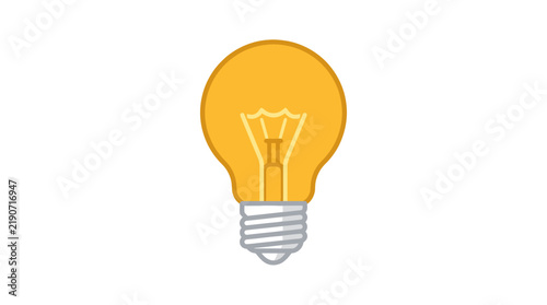 Incandescent Light Bulb Vector Illustration