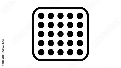Grid of Dots Menu Icon