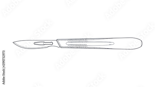 Surgical Scalpel Vector Illustration