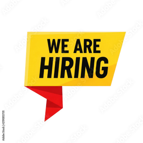 WeAreHiringSpeechBubbleIllustrationIsolatedBackground