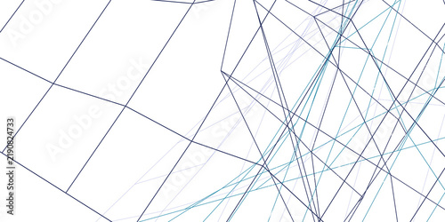 Obraz na płótnie Abstract network lines illustration