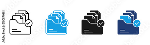 Documentation web icon multiple style collection