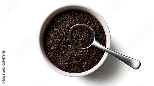 Plant Fertilizer and Measuring Spoon Flat Lay, Product Photography / 植物用肥料と計量スプーンのフラットレイ、製品撮影