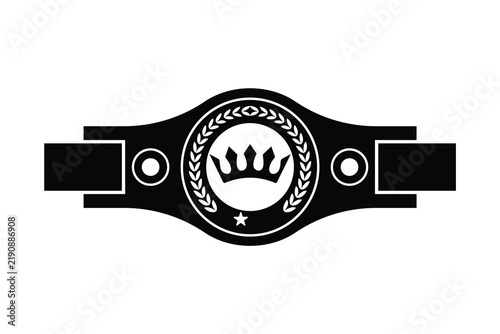 Boxing Championship Belt Icon, Champion belt, sports boxing Champion belt icon,