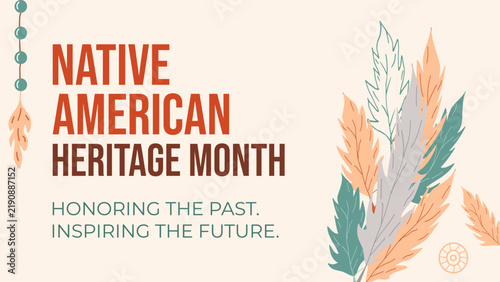 Native American Heritage Month Modern Vector Art