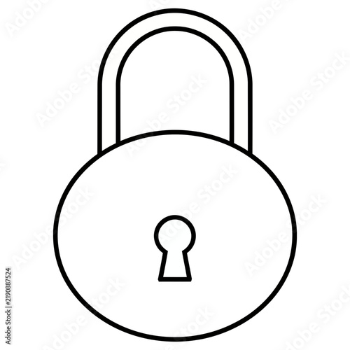 Simple padlock icon