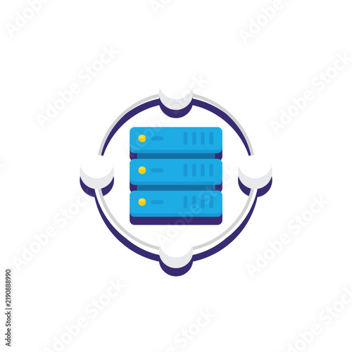 Stacked storage database server units