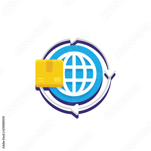 Globe network worldwide shipment delivery