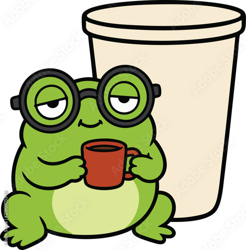 Funny Frog Cartoon Vector Character Cute Amphibian Mascot Playful Animal Illustration Isolated on White Background