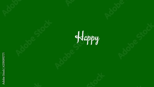 Happy Halloween text animation with a green screen for openings and greetings.