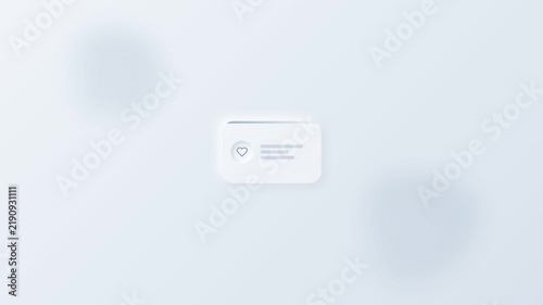 Contemporary Rounded Card Motion Graphic with Soft Neutral Design